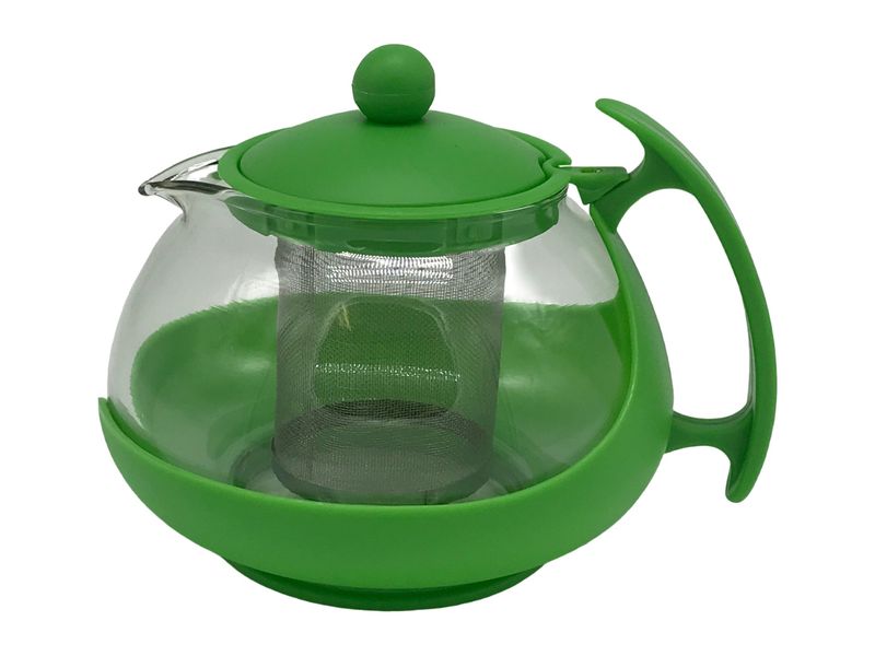 Заварочный чайник 0,75л стекло зеленый 3082
